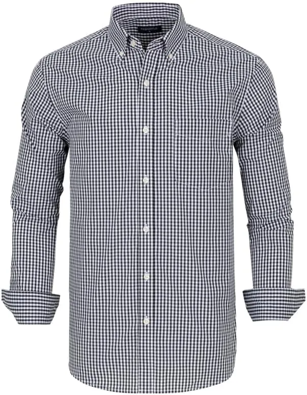 Men's Button Down Shirts Plaid Long Sleeve Dress Shirts