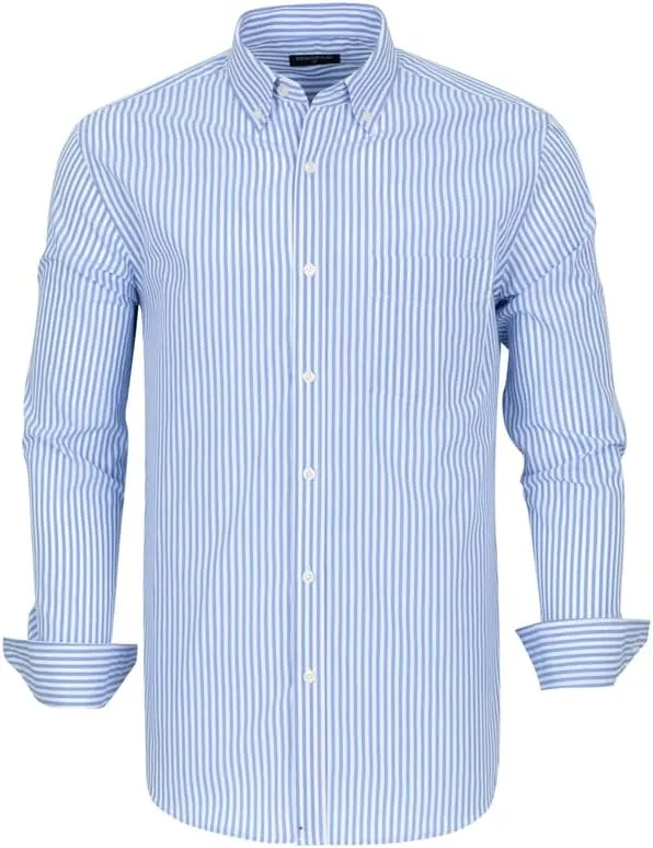 Men's Button Down Shirts Plaid Long Sleeve Dress Shirts