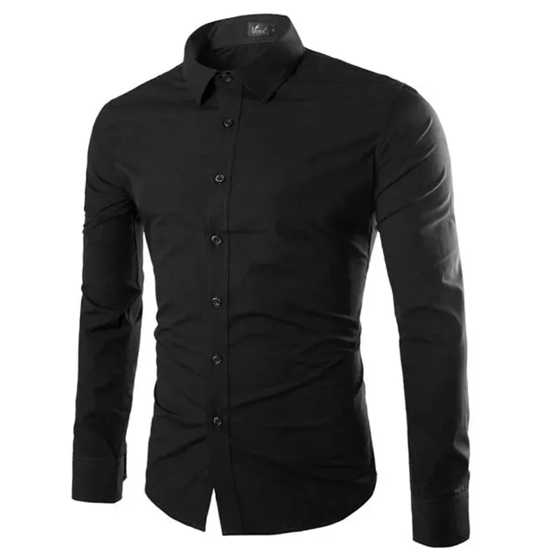 Men's Casual Long Sleeve Shirt in 14 Colors