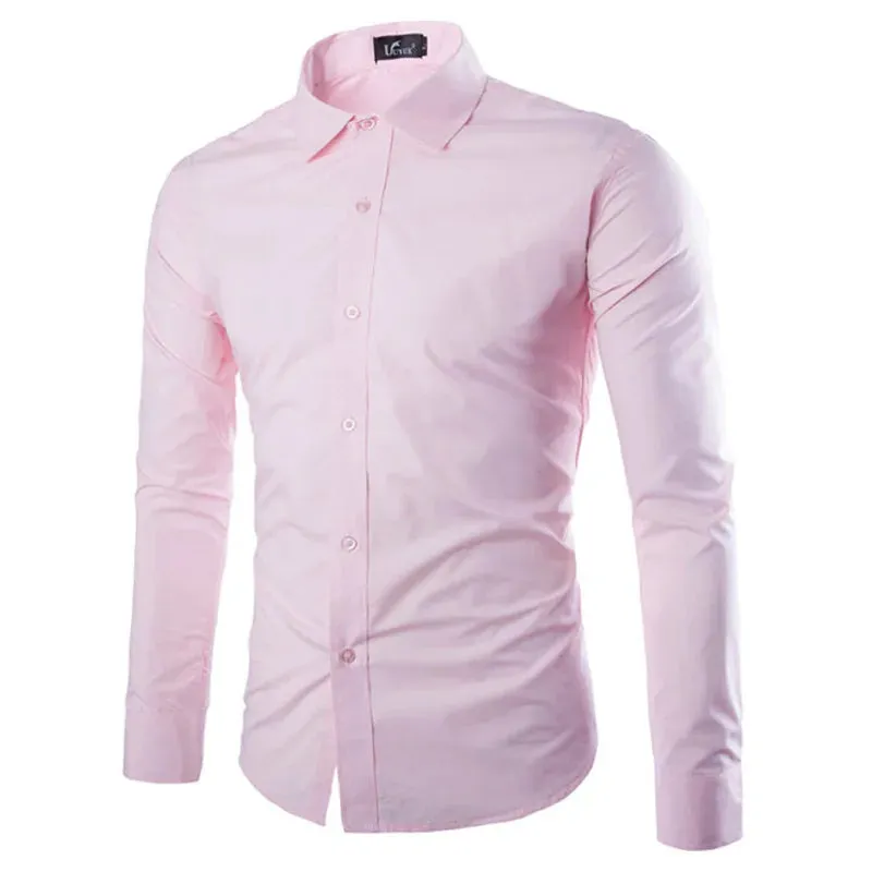 Men's Casual Long Sleeve Shirt in 14 Colors