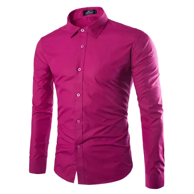 Men's Casual Long Sleeve Shirt in 14 Colors