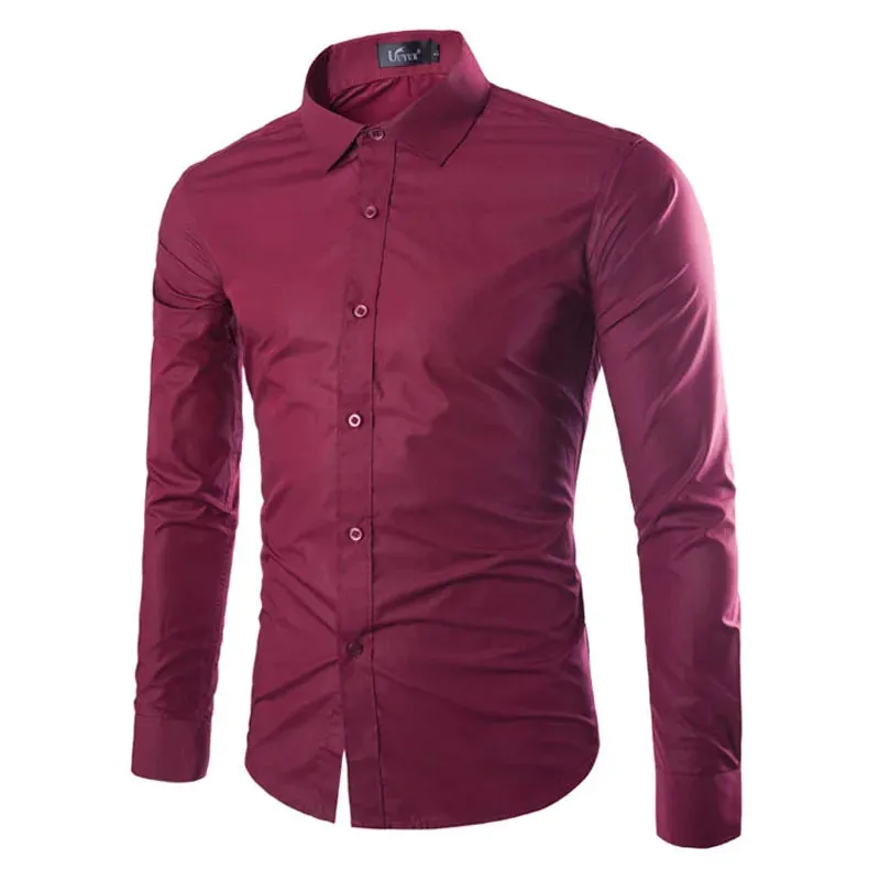 Men's Casual Long Sleeve Shirt in 14 Colors