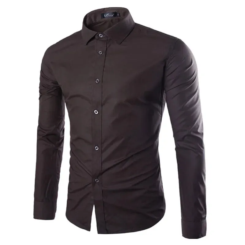 Men's Casual Long Sleeve Shirt in 14 Colors