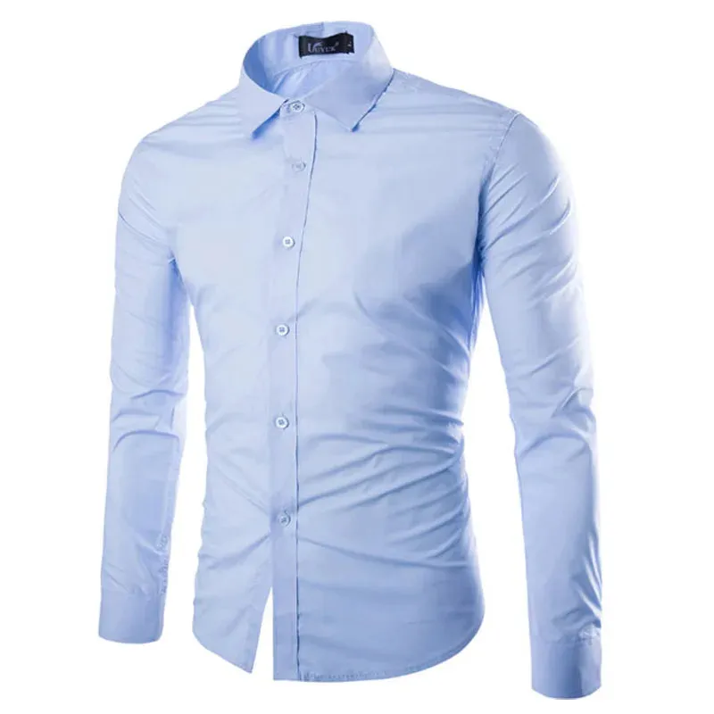 Men's Casual Long Sleeve Shirt in 14 Colors
