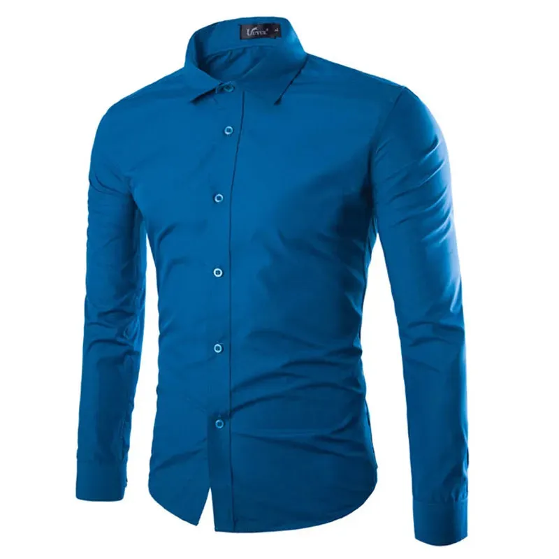 Men's Casual Long Sleeve Shirt in 14 Colors