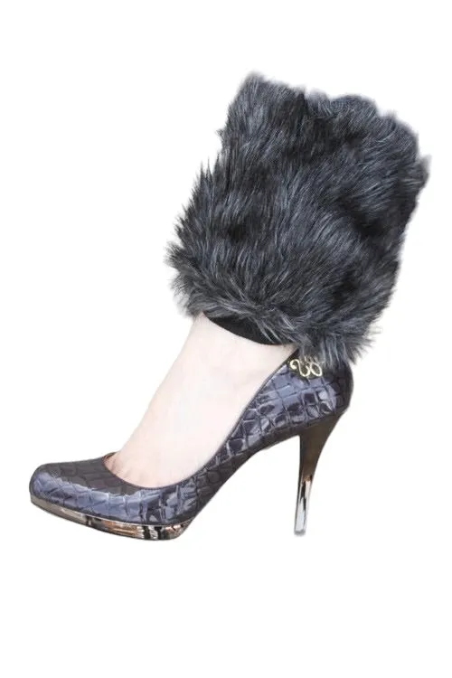 Misty Blue Connie - Boot Cuff Ankle Warmers