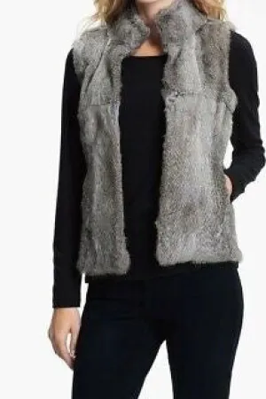 MK rabbit fur vest - L