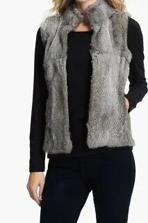 MK rabbit fur vest - L