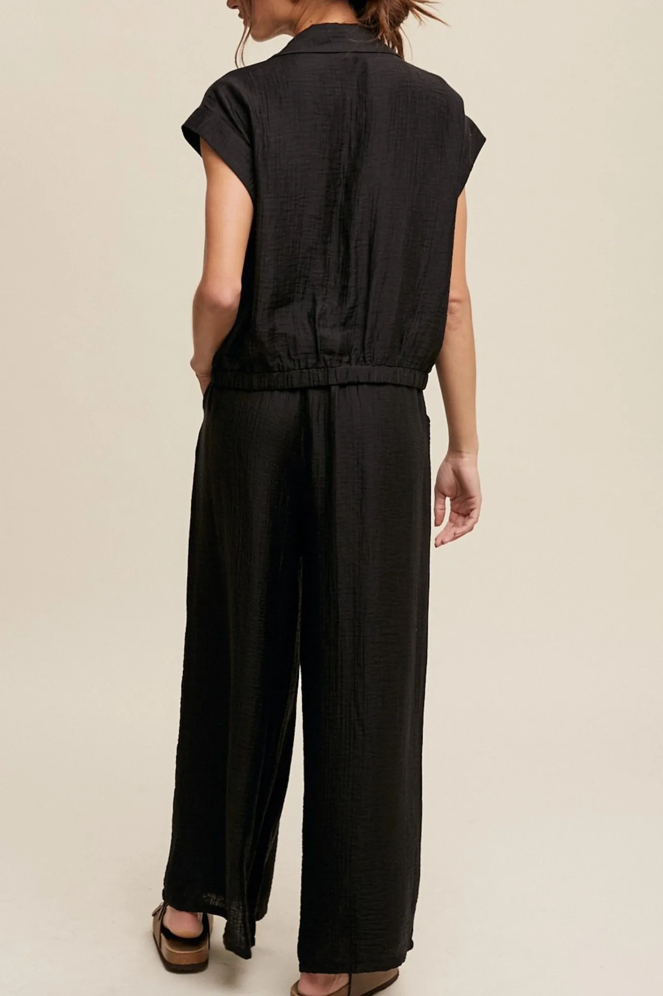 More Like Me Pleated Wide Leg Pants