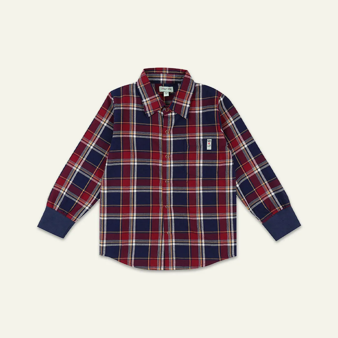 Multicoloured Check Print Shirt