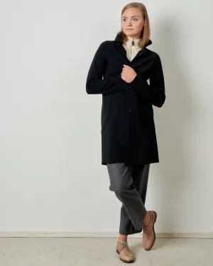 neoprene topper coat - black