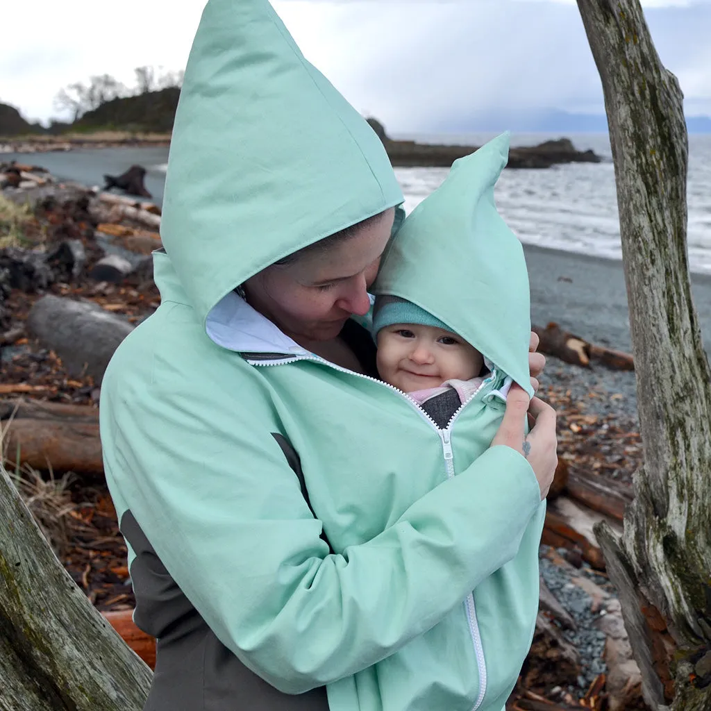 Nestledown Add-on Sewing Pattern for Forester COAT - Adult ~ Zip in Baby-Wearing   Pregnancy Panels