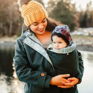 Nestledown Add-on Sewing Pattern for Forester COAT - Adult ~ Zip in Baby-Wearing   Pregnancy Panels