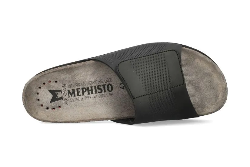 'Nilton' men's strap slide sandal - black