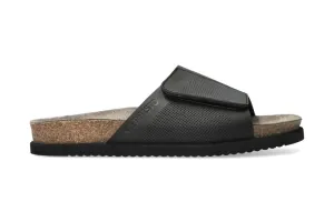 'Nilton' men's strap slide sandal - black