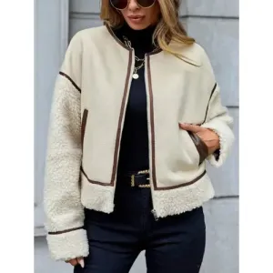'Olwen' Zip Up Sherpa Jacket