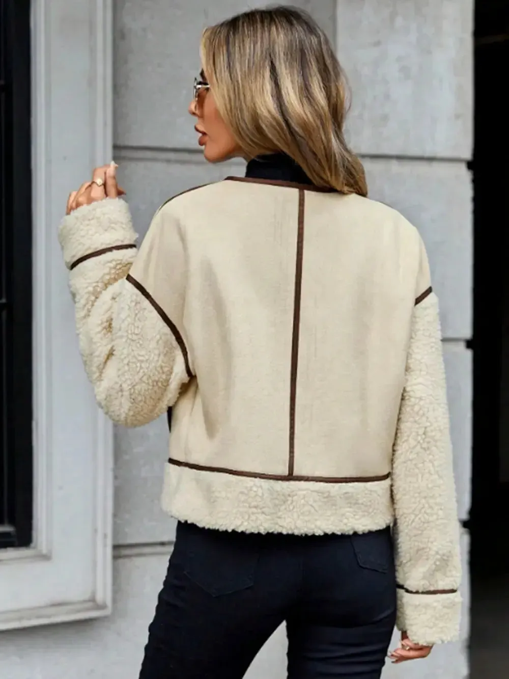'Olwen' Zip Up Sherpa Jacket
