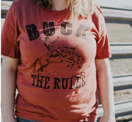 Original Cowgirl Clothing T-Shirts: Buck The Rules
