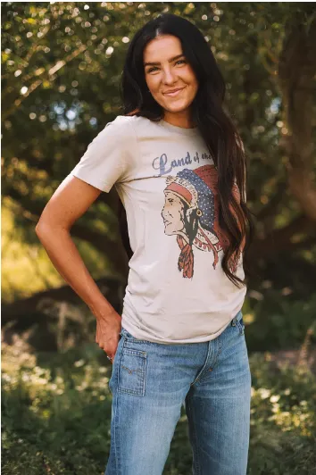 Original Cowgirl Clothing T-Shirts: Land Of The Free