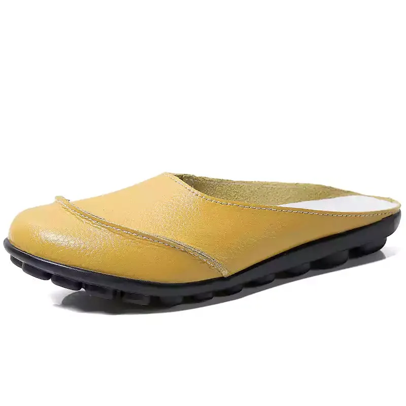 Orthopedic Leather Soft Soles Comfortable Flat Sandals