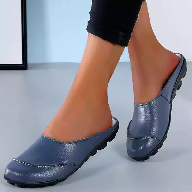 Orthopedic Leather Soft Soles Comfortable Flat Sandals