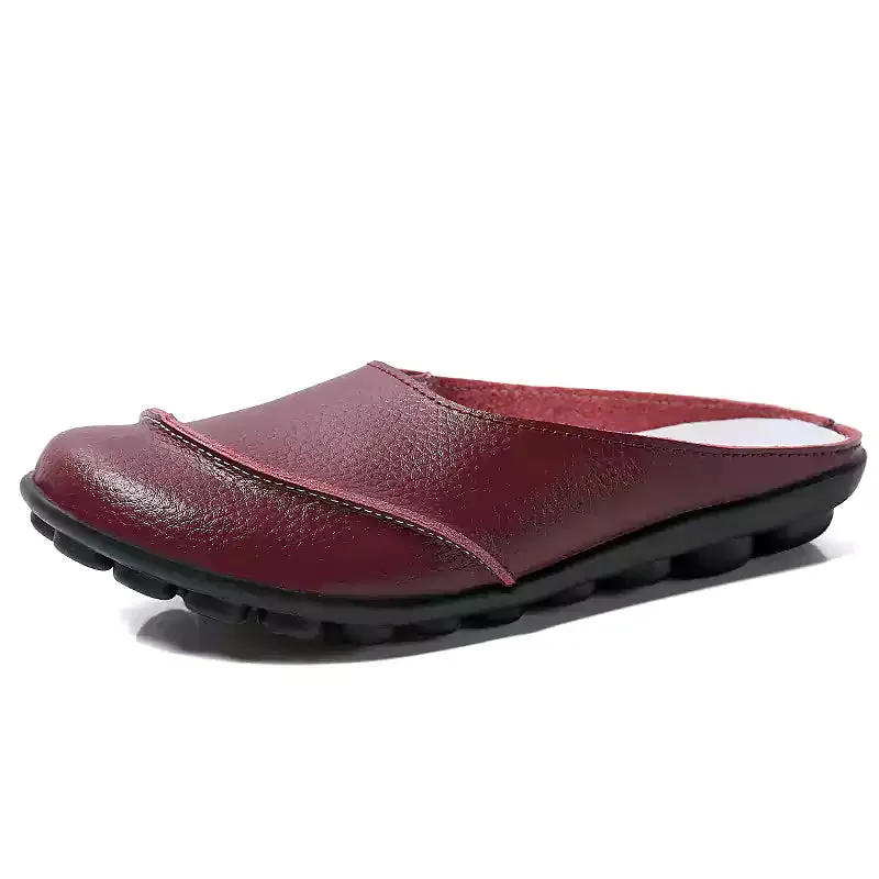 Orthopedic Leather Soft Soles Comfortable Flat Sandals