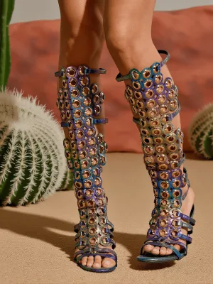 Ostara Circle Cutout Boots