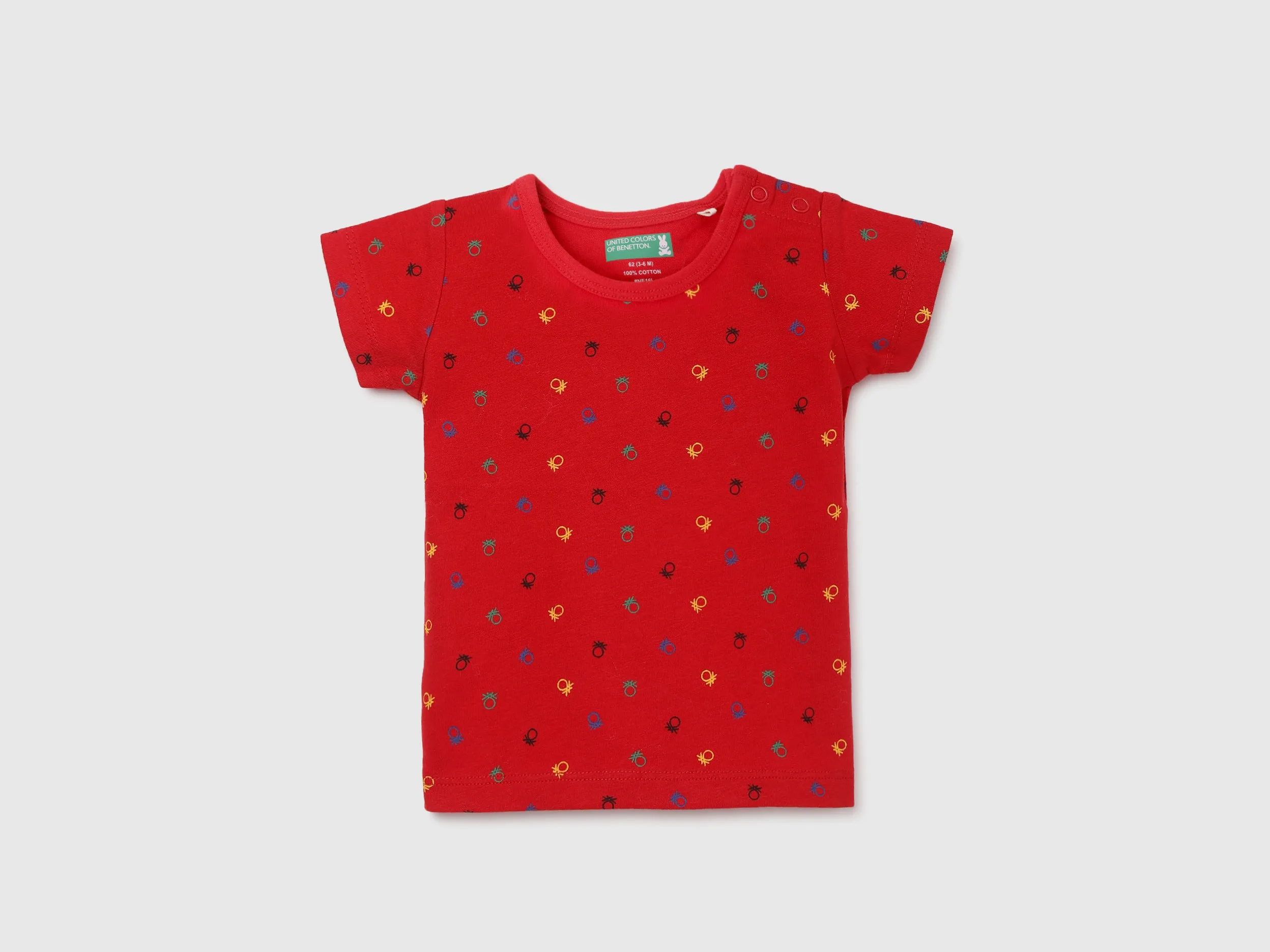 Pack of 2 Regular Fit Round Neck Printed Baby T-Shirts