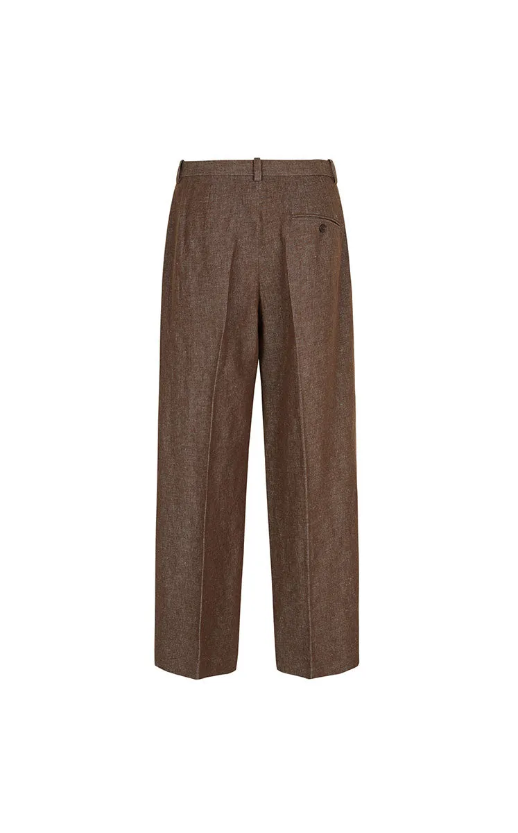 Pants / JNBY Cotton-Linen Wide-Leg Pants