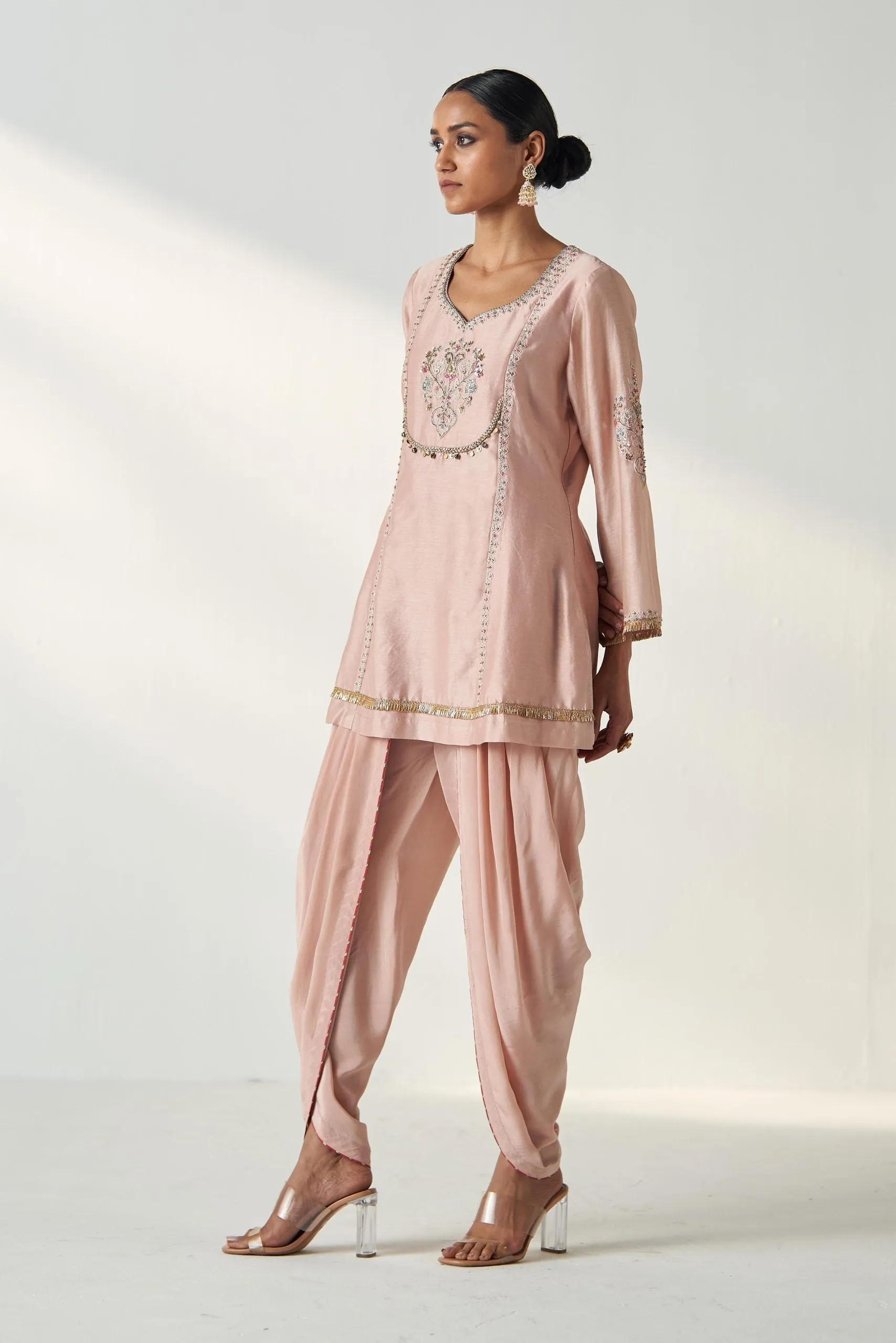 PIHU BLUSH PINK TULIP PANT SET