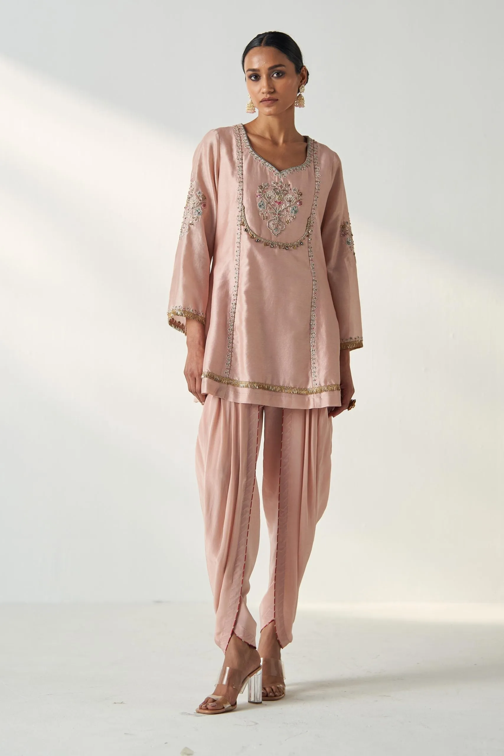 PIHU BLUSH PINK TULIP PANT SET