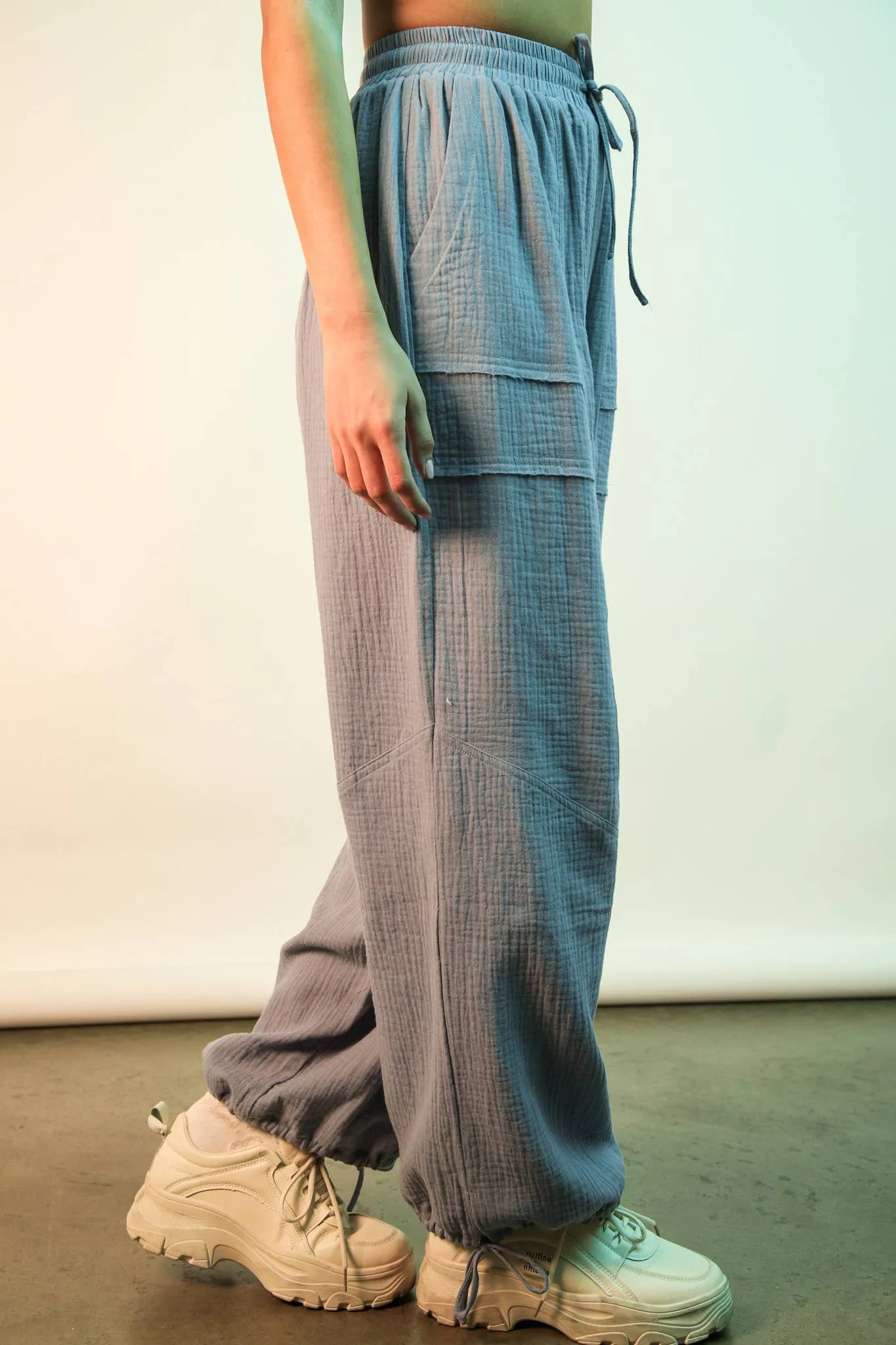 PL Wide Leg Gauze Pants