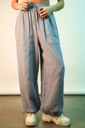 PL Wide Leg Gauze Pants
