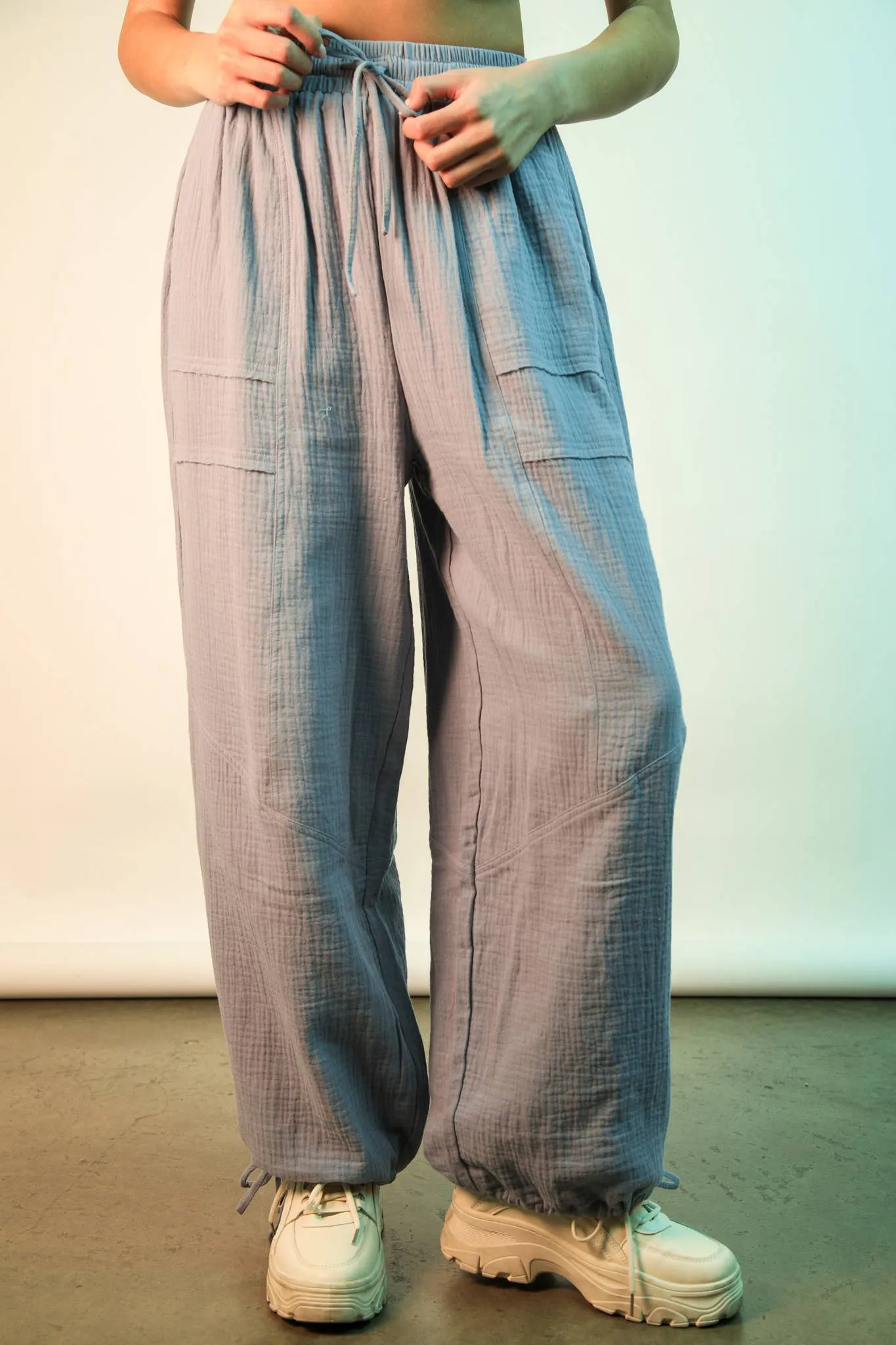 PL Wide Leg Gauze Pants