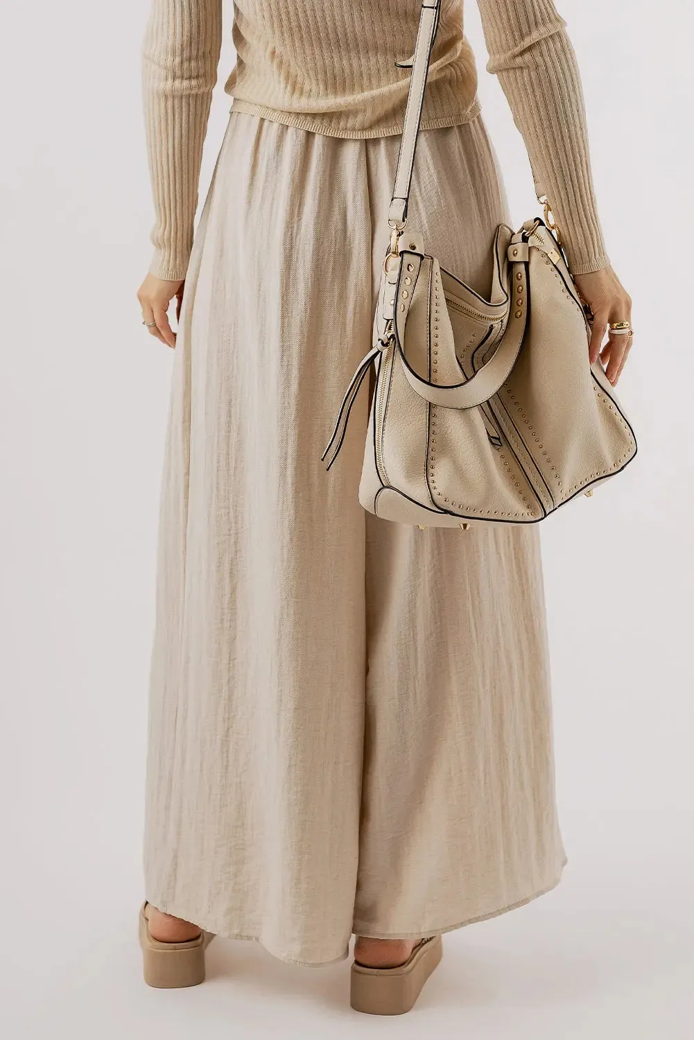 'Poet' Linen Wide Leg Pants