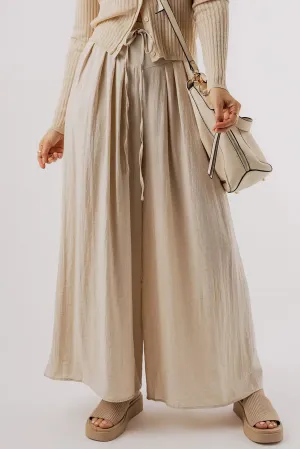 'Poet' Linen Wide Leg Pants