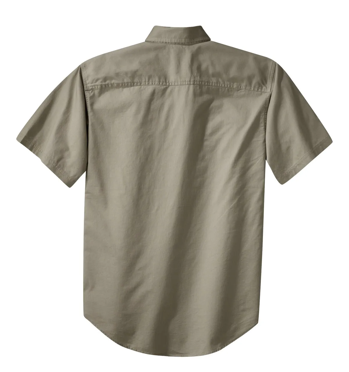 Port Authority Short Sleeve Twill Shirt. S500T Khaki