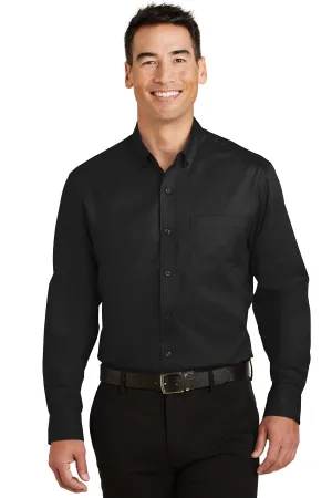 Port Authority SuperPro Twill Shirt. S663 Black