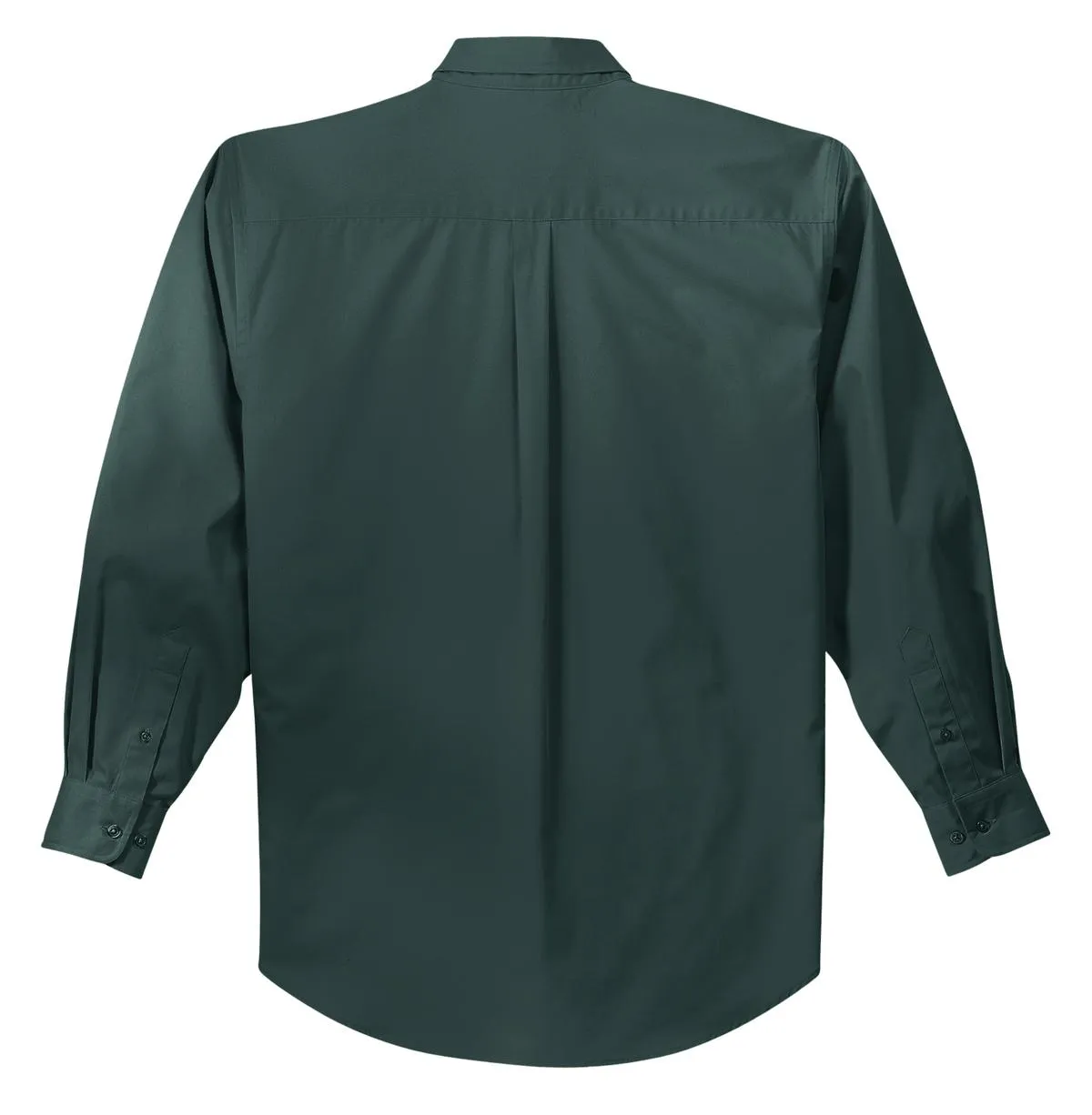 Port Authority Tall Long Sleeve Easy Care Shirt.  TLS608 Dark Green/ Navy Tall