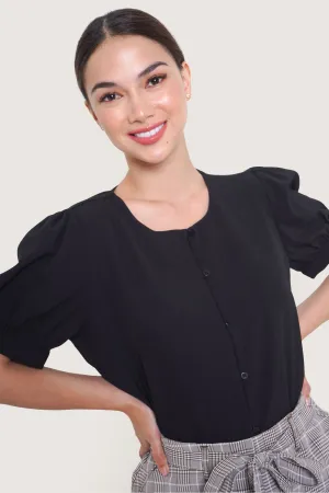 Puff Sleeve Button Down Shirt