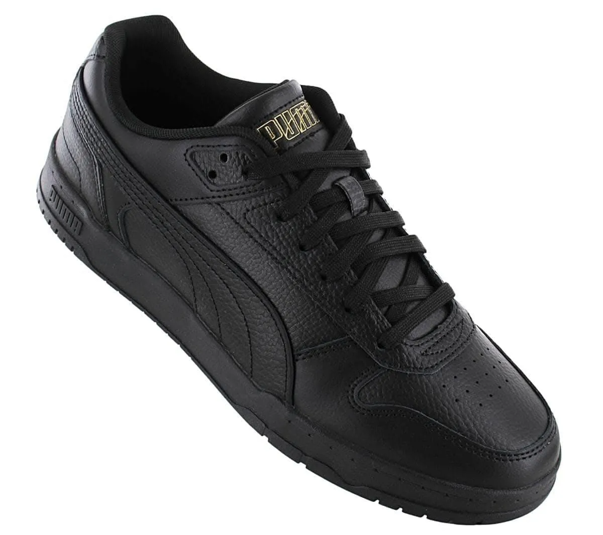 Puma Rebound RBD GAME Low - Herren Schuhe Leder Schwarz 386373-06