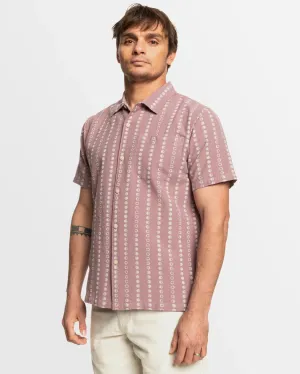 Quiksilver Lunar Phases Casual SS Shirt GRAPE SHAKE LUNAR PHASE CASUAL