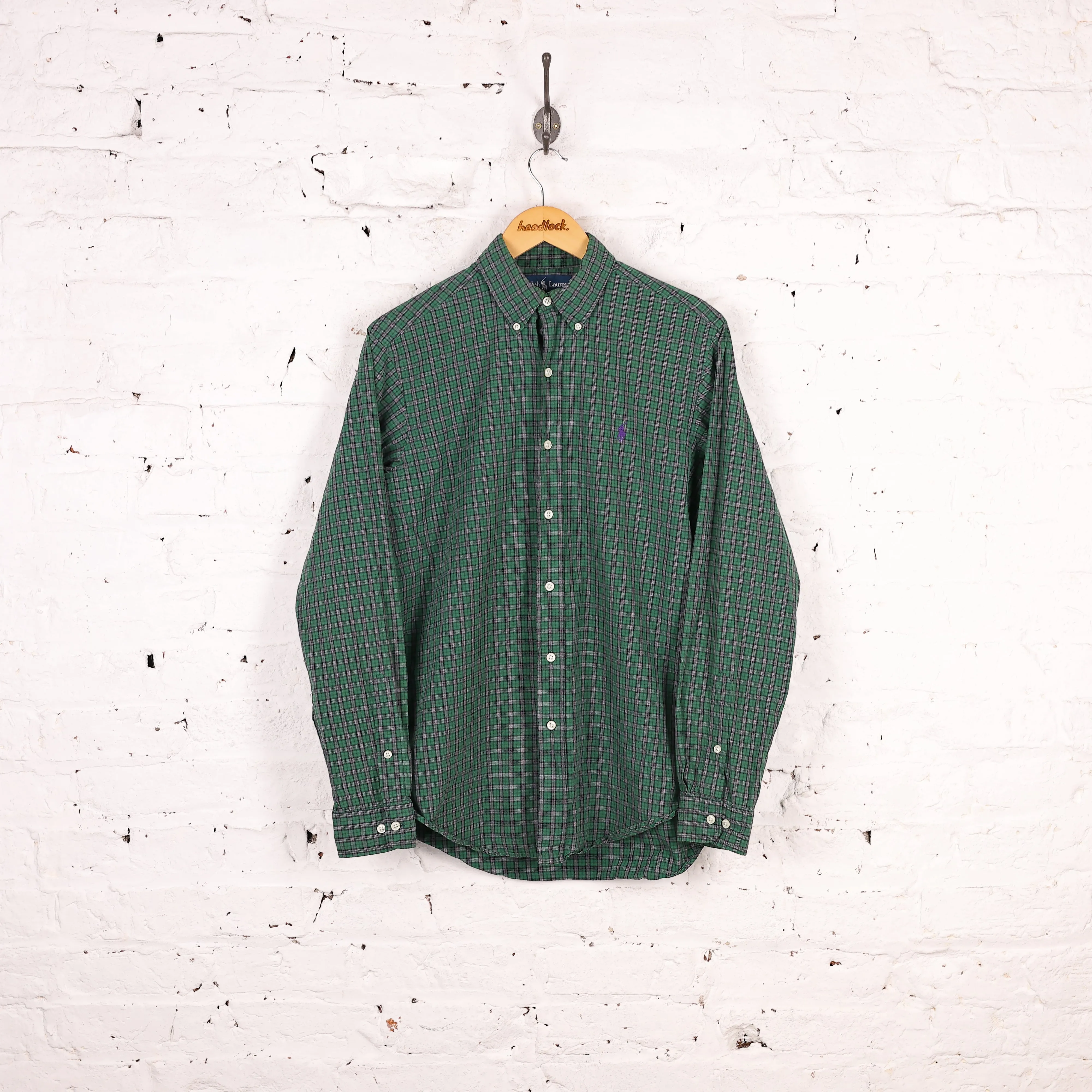 Ralph Lauren Check Shirt - Green - M