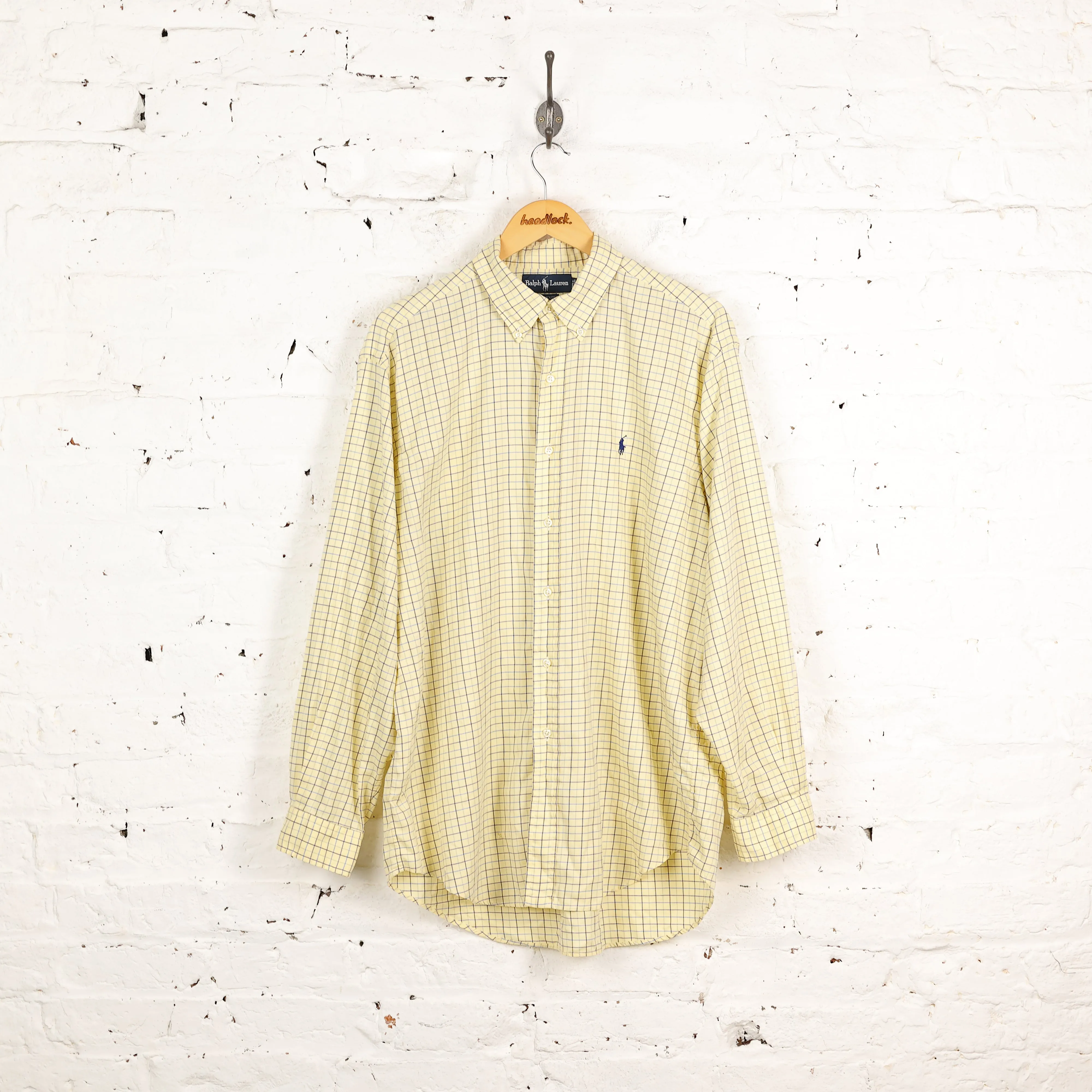 Ralph Lauren Check Shirt - Yellow - XL