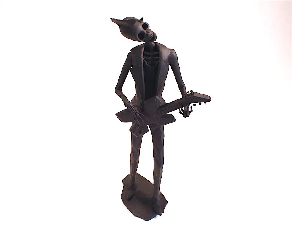 Rebel Rockero Black | Hand Sculpted Catrina