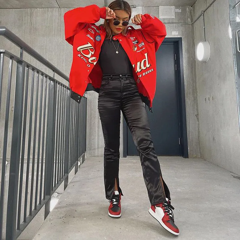 Red Bomber Jacket