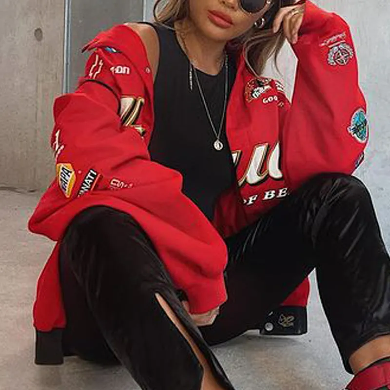 Red Bomber Jacket