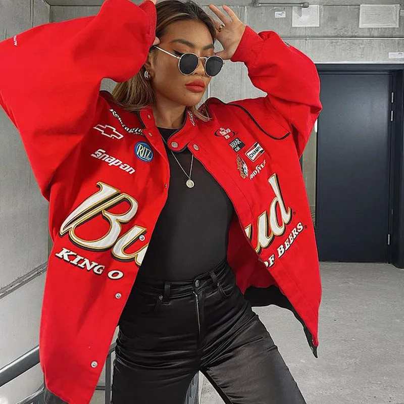 Red Bomber Jacket