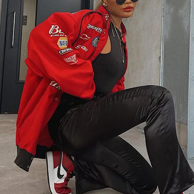 Red Bomber Jacket