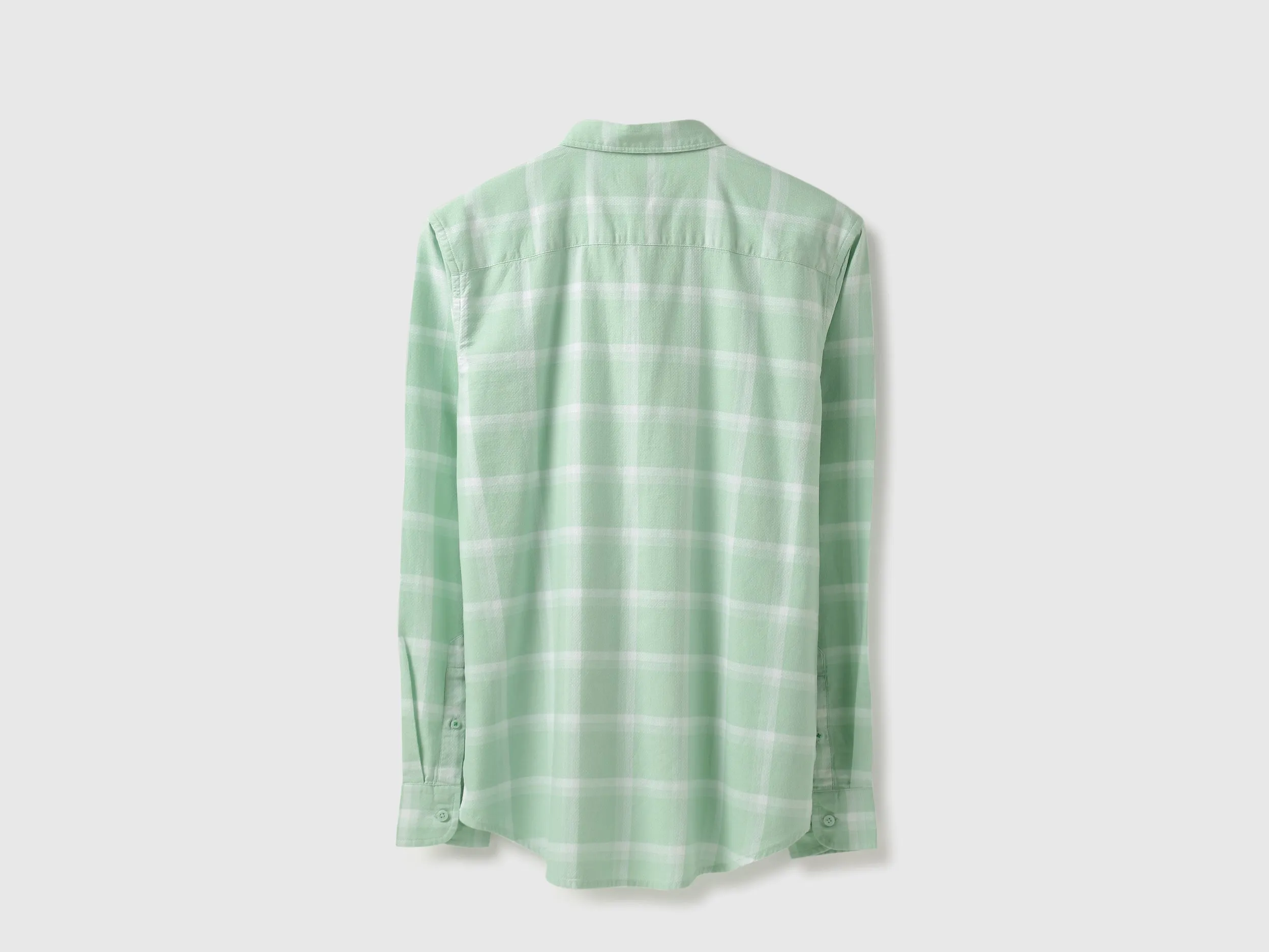 Regular Fit Button Down Collar Checkered Shirt